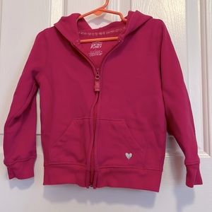 Pink Zipper/Hooded Sweatshirt
